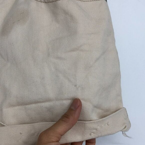 L.L. Bean Beige  cream Jean Short Shorts size 10 - Picture 6 of 14